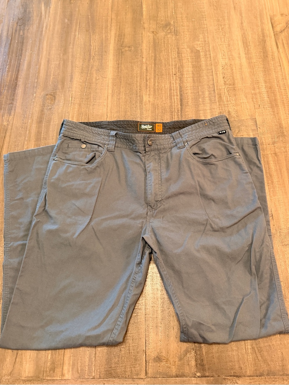 Howler Bros Pants Mens 40x32 Green Gray Canvas Cordura Casual Outdoor Work